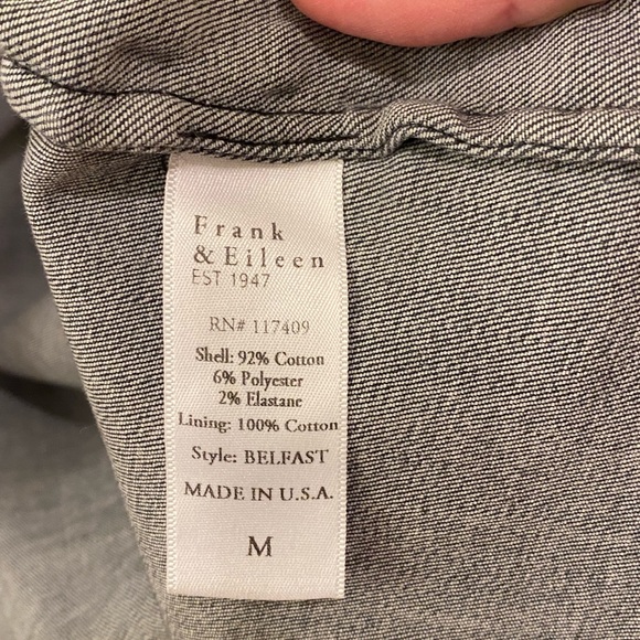 Frank & Eileen Gray Performance Jacket with Tailored Fit and Notched Lapels - Picture 5 of 5